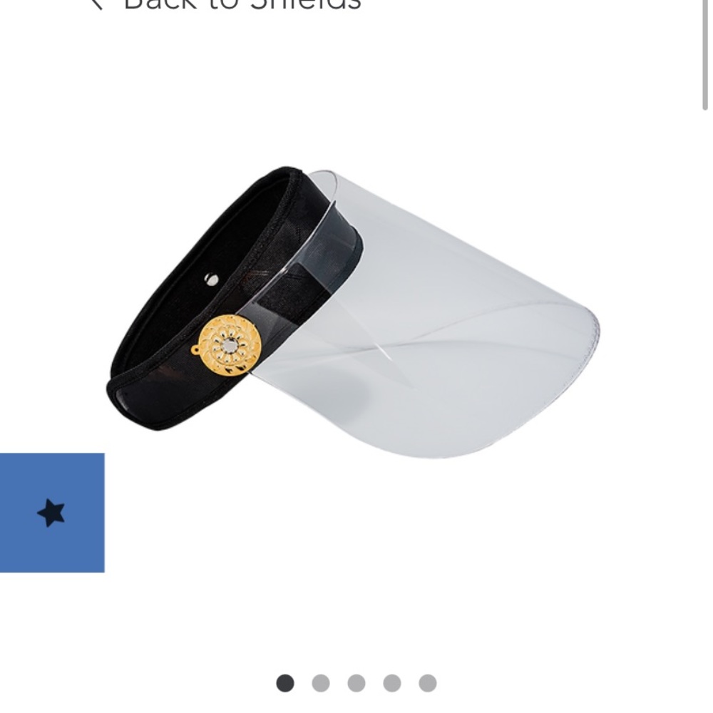 Bluestone sun shield clear hard lens visor